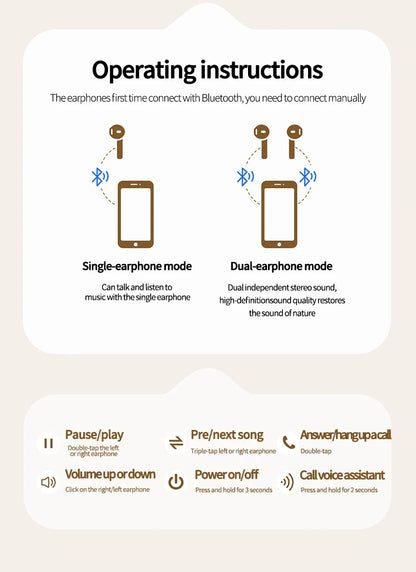 Q86 Bluetooth 5.3 — Fone TWS com ANC
