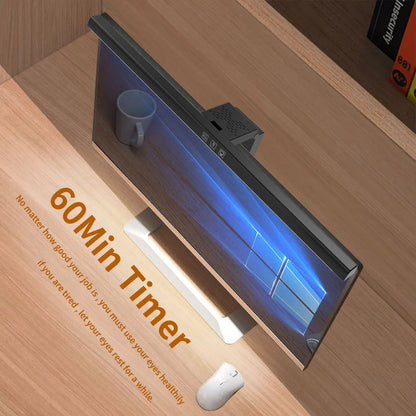 Luminária de Monitor Light Bar 50cm – Barra de Luz LED com Escurecimento Contínuo e Anti-Reflexo
