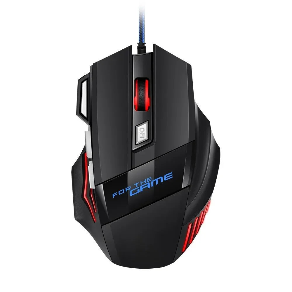 Mouse Gamer RGB 5500 DPI — 7 Botões