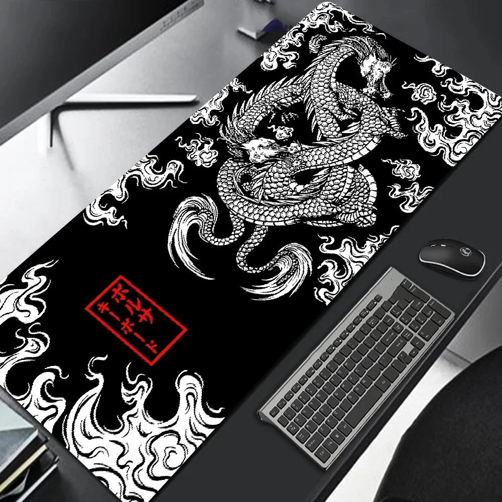 Mouse Pad Gamer Japanese Dragon — Desk Mat Speed