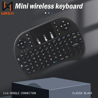 MRSVI i8 — Mini Teclado Sem Fio 2.4G com Touchpad