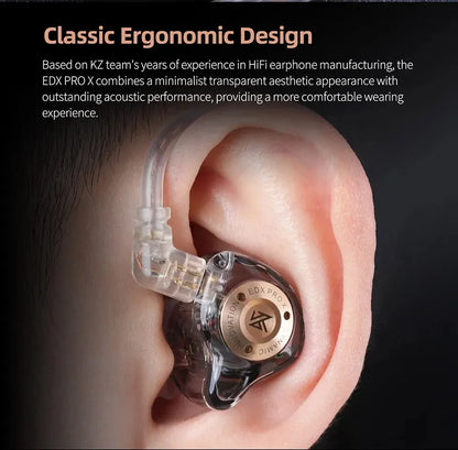 KZ EDX Pro X — Fone In-Ear com Microfone