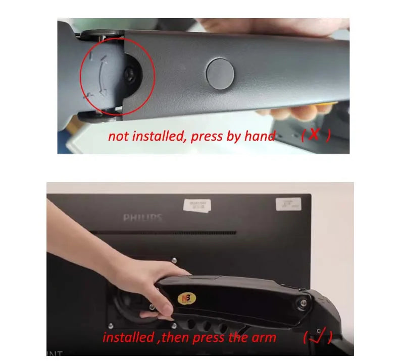 Suporte Articulado para Monitor com Pistão a Gás NB F80 (17" a 30")