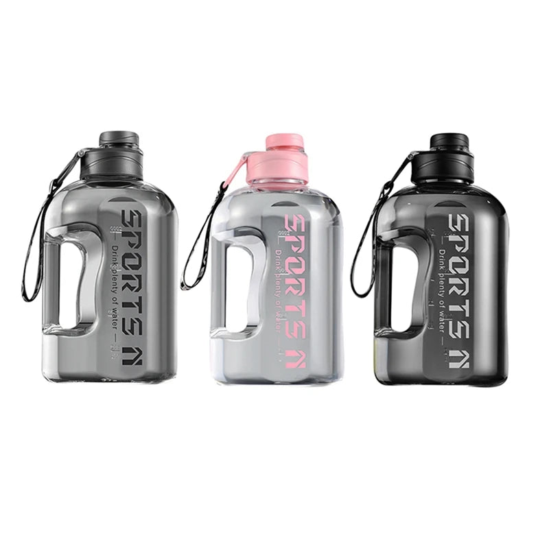Garrafa Galão Esportiva em Tritan de Alta Capacidade com Canudo e Alça (1.7L / 2.7L)