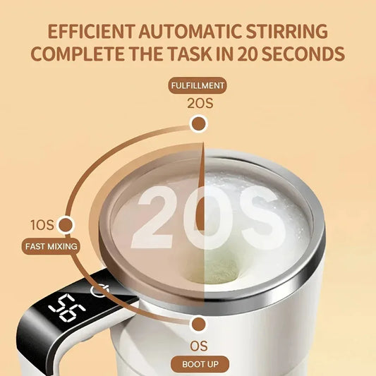Caneca Termica Misturadora Eletrica 380ml IP67 com Sensor Digital de Temperatura e Agitacao Magnetica