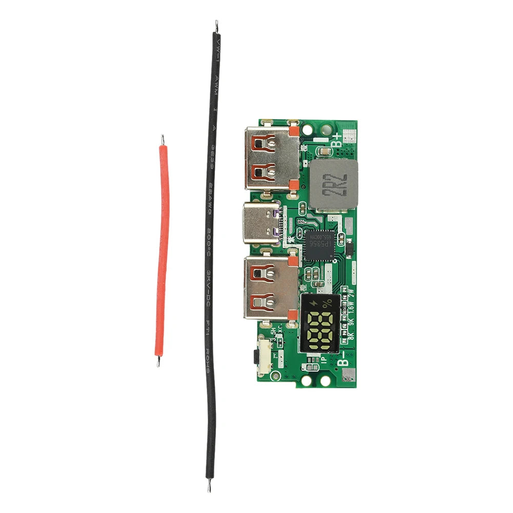 Kit Power Bank DIY diymore 20000mAh 22.5W com Display Digital para 2x Células 1260110