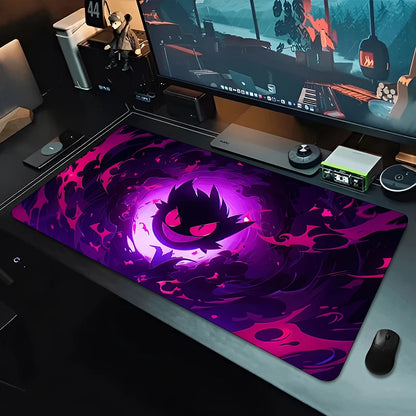 Mousepad grande para jogos, teclado gamer, tapete de rato P-Pokemons para mesa, tapete de mesa Speed, tapete de PC Kawaii Anime G-Gengars