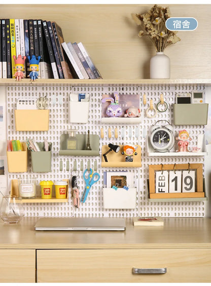 Kit Pegboard Organizador de Parede Modulável – Painel de Ferramentas e Utensílios para Cozinha, Banheiro e Oficina