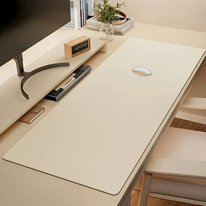 1 unidade de tapete de rato grande em couro sintético, antiderrapante e impermeável, ideal para escritório e mesa. Fácil de limpar.