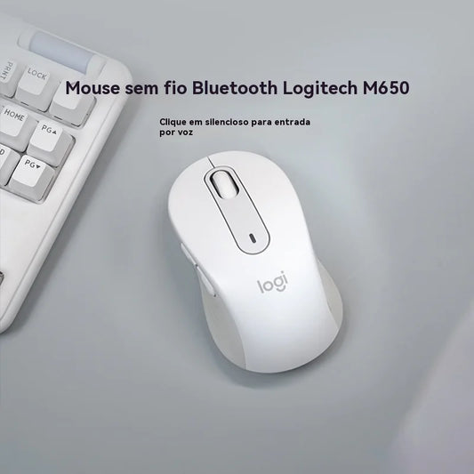 Logitech M650 / M650L — Mouse Ergonômico Sem Fio