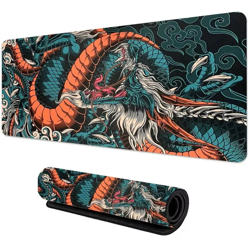 Mouse Pad Gamer Japanese Dragon — Desk Mat Speed