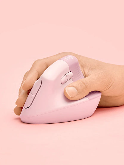 Mouse Vertical Ergonômico Logitech Lift Sem Fio Bluetooth com 4.000 DPI