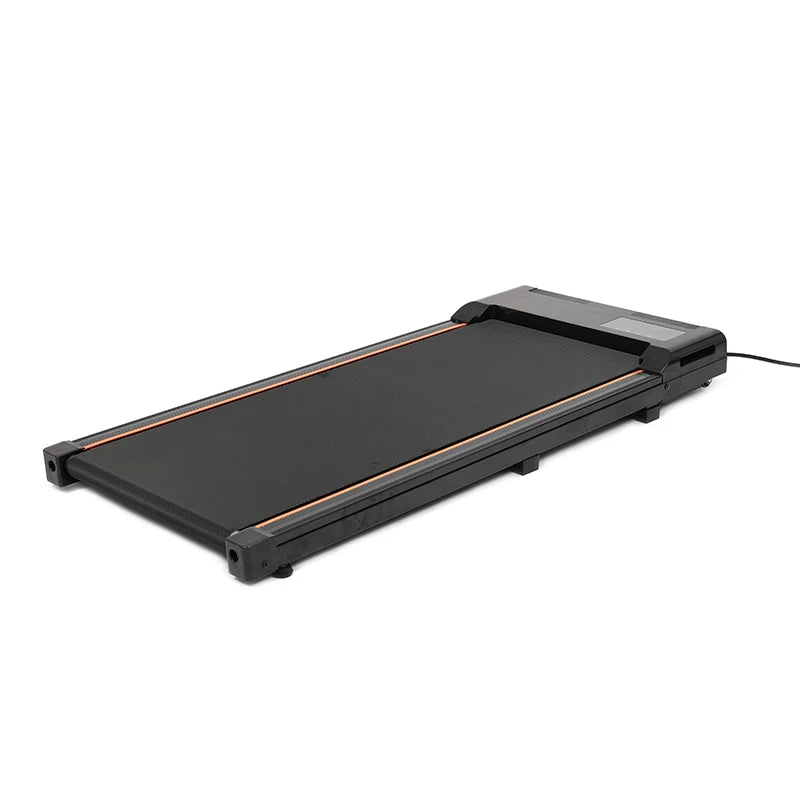 Esteira Ergonômica Compacta Under Desk Walking Pad – Design Ultra-Fino sem Alça, Inclinação Ajustável e Tração Mecânica para Exercícios em Home Office