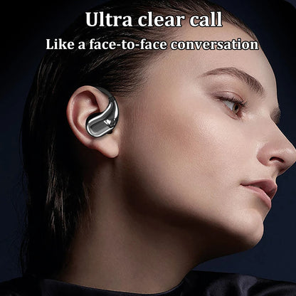 Fone TWS Bluetooth 5.4 Ear Hook — HiFi com ANC e Display LED
