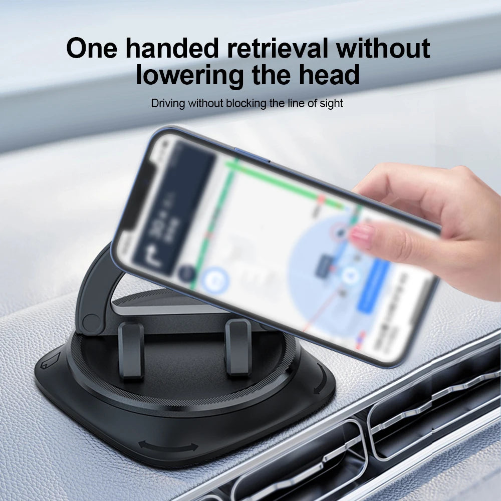 Suporte de Celular Automotivo KEBETEME para Painel com Rotação 360° Antiderrapante