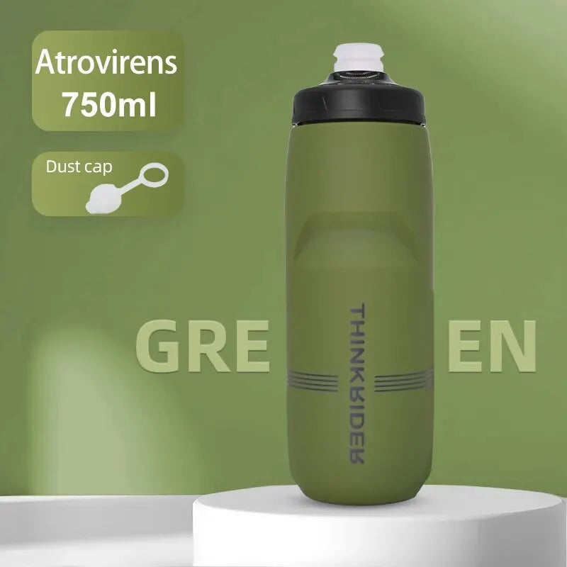 Caramanhola Squeeze ThinkRider em Polipropileno PP5 com Válvula Squeeze Jet e Protetor Contra Poeira (620ml / 750ml)