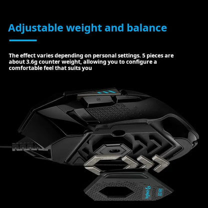 Mouse Gamer Logitech G502 HERO RGB com 11 Botões e 25.600 DPI