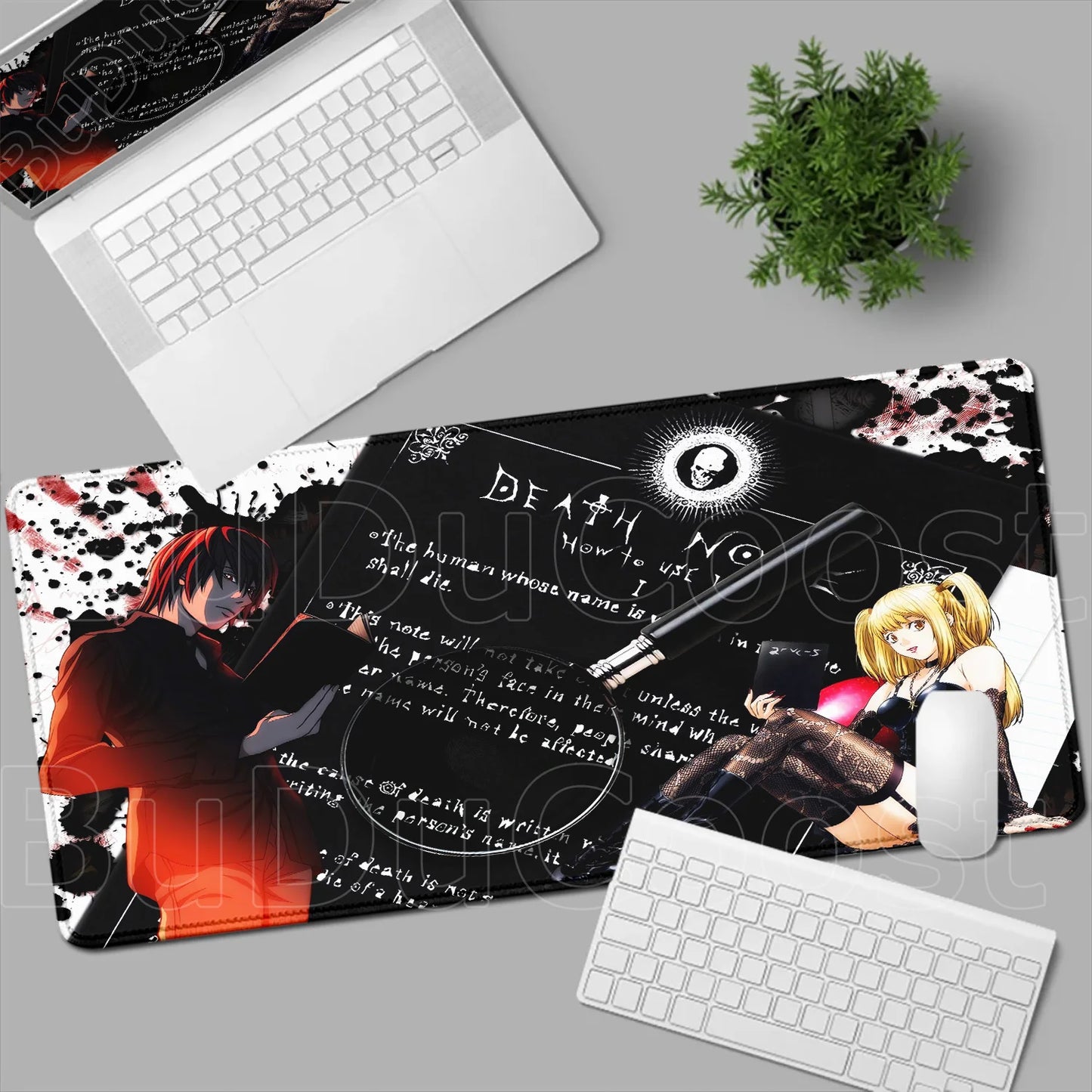 Mouse Pad Gamer Death Note – Light Yagami & Misa Amane XXL Speed