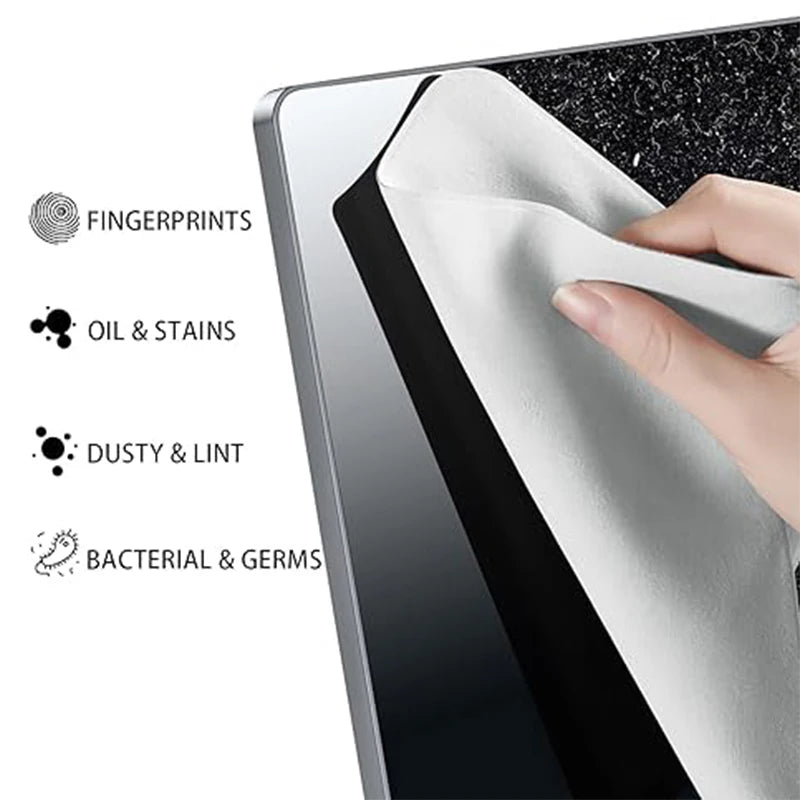Capa de Teclado e Protetor de Tela em Microfibra para MacBook Pro 13, 15 e 16 Polegadas – Película Dustproof Antirrisco