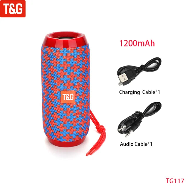 Caixa de Som Bluetooth T&G TG117 10W