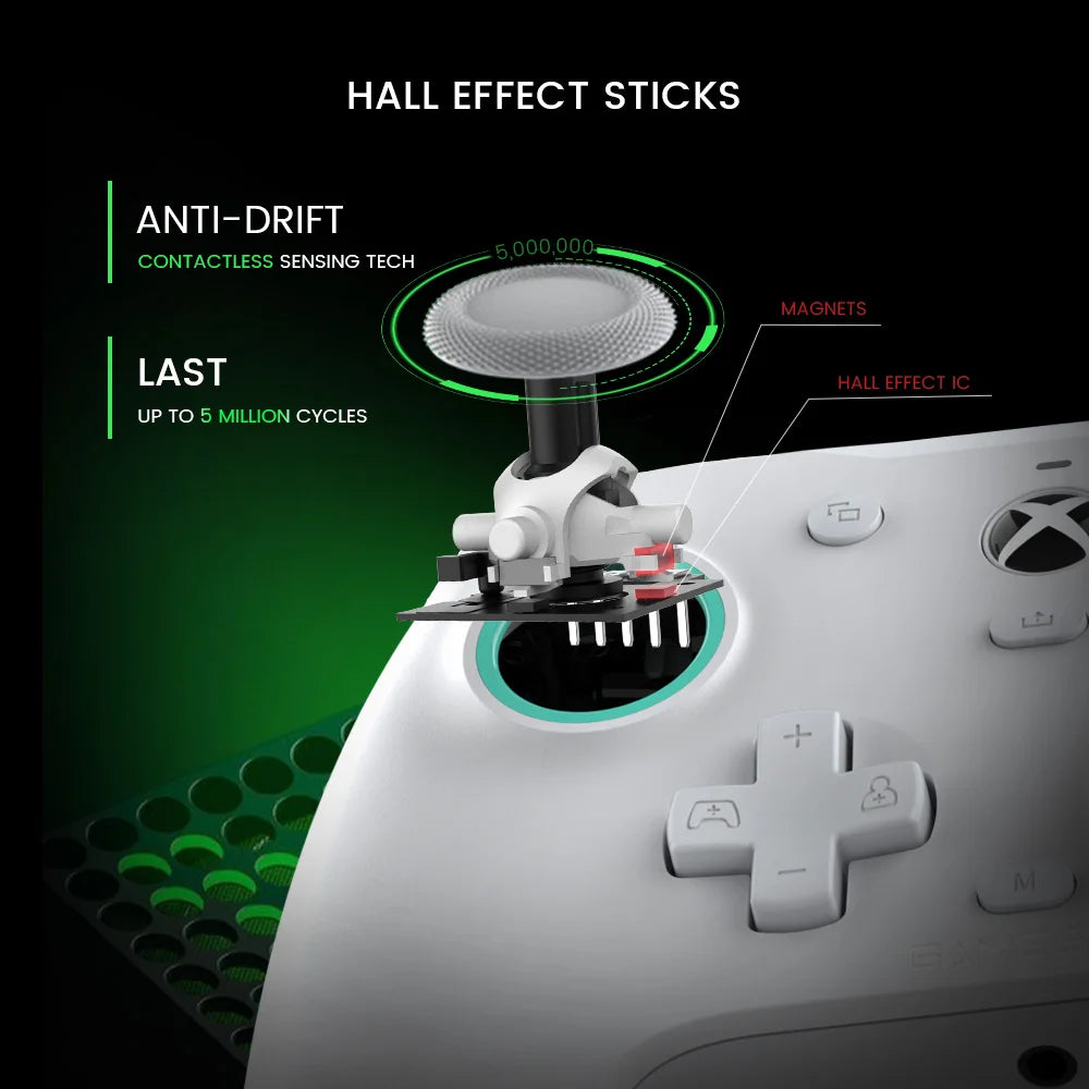 Controle Gamer GameSir G7 SE com Hall Effect para Xbox e PC, USB-C 3 m