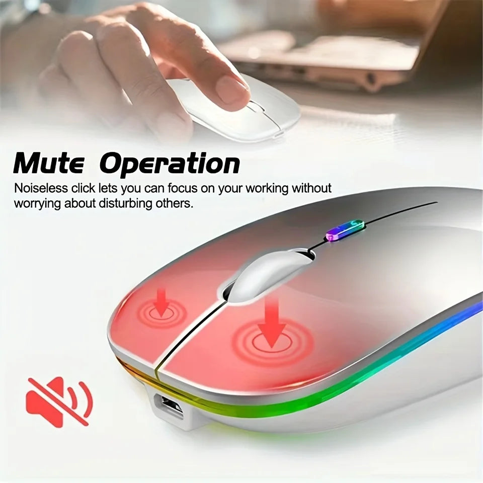 Mouse Sem Fio 2.4G / Bluetooth 5.1 — 1600 DPI