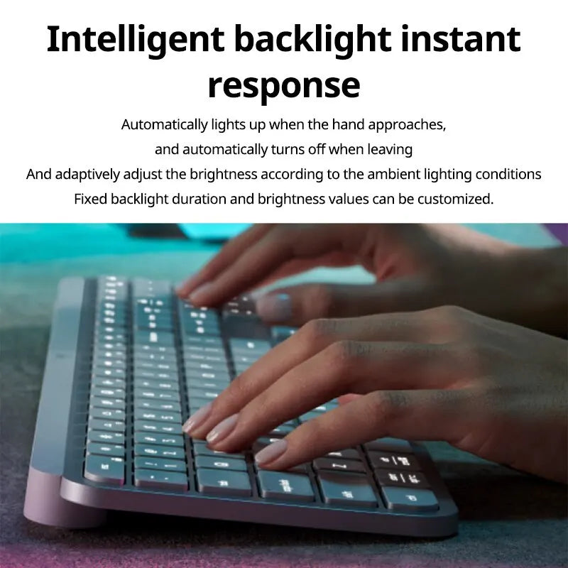 Teclado Sem Fio Logitech MX Keys S Bluetooth com Retroiluminação e Logi Bolt