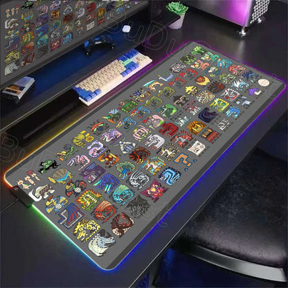 Desk Mat RGB Gamer — Mouse Pad XXL com Iluminação LED