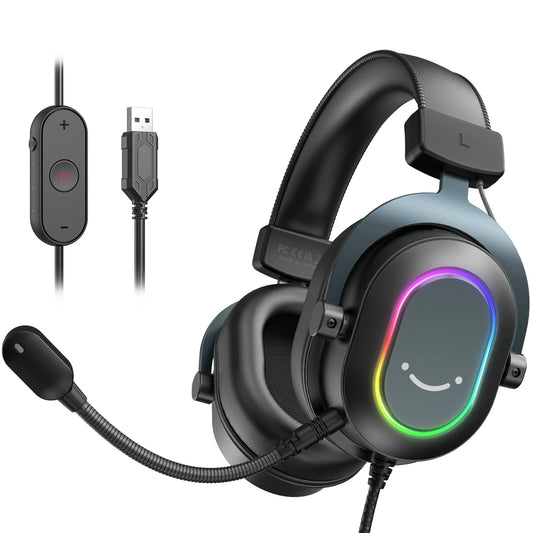 FIFINE H6 — Headset Gamer USB com RGB