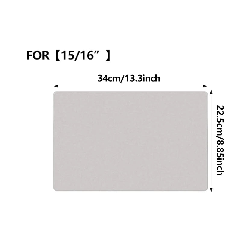Capa de Teclado e Protetor de Tela em Microfibra para MacBook Pro 13, 15 e 16 Polegadas – Película Dustproof Antirrisco