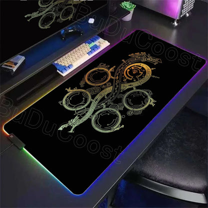 Desk Mat RGB Gamer — Mouse Pad XXL com Iluminação LED