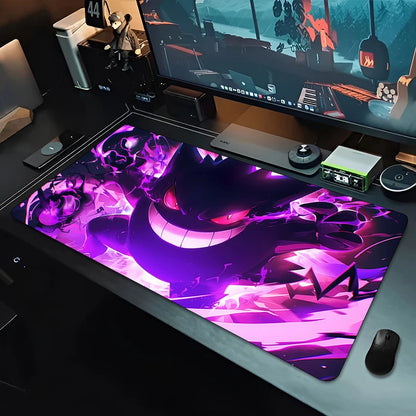 Mousepad grande para jogos, teclado gamer, tapete de rato P-Pokemons para mesa, tapete de mesa Speed, tapete de PC Kawaii Anime G-Gengars