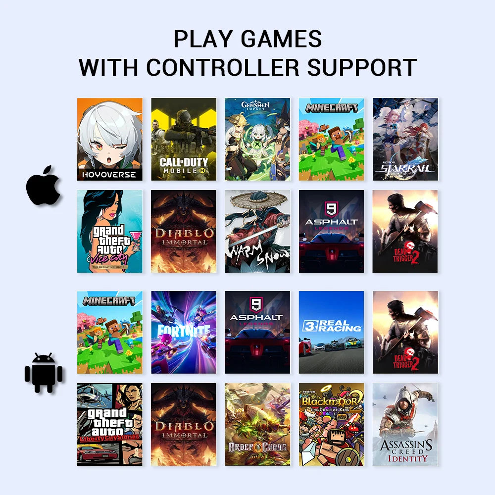 Controle Gamer Mobile GameSir X5 Lite USB-C com Hall Effect para Android e iPhone