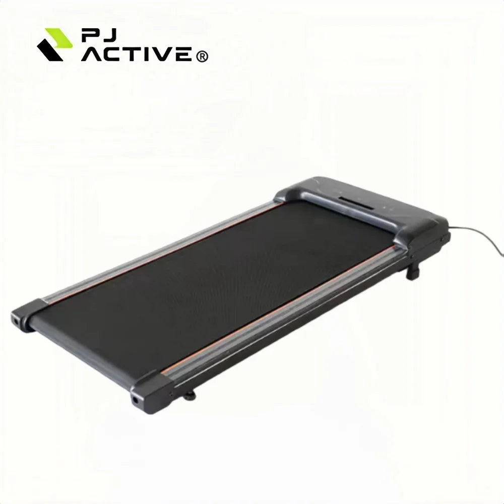 Esteira Ergonômica Compacta Under Desk Walking Pad – Design Ultra-Fino sem Alça, Inclinação Ajustável e Tração Mecânica para Exercícios em Home Office