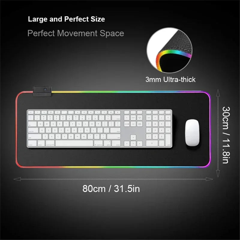 Desk Mat RGB 900 × 400 mm — Mouse Pad Gamer XXL