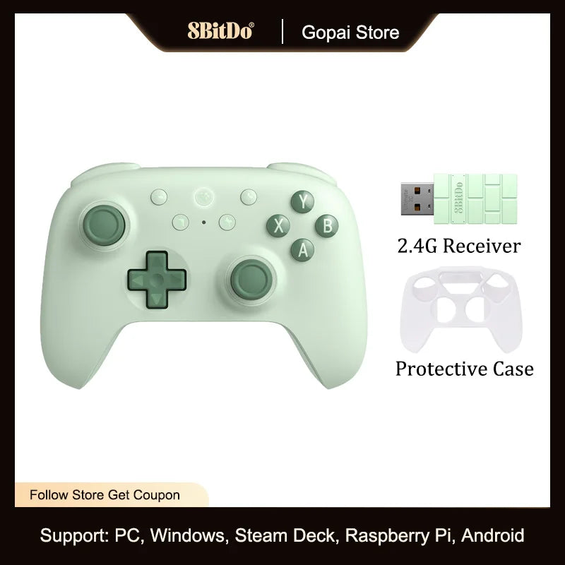 Controle Gamer 8BitDo Ultimate 2C Sem Fio 2.4G com Hall Effect para PC
