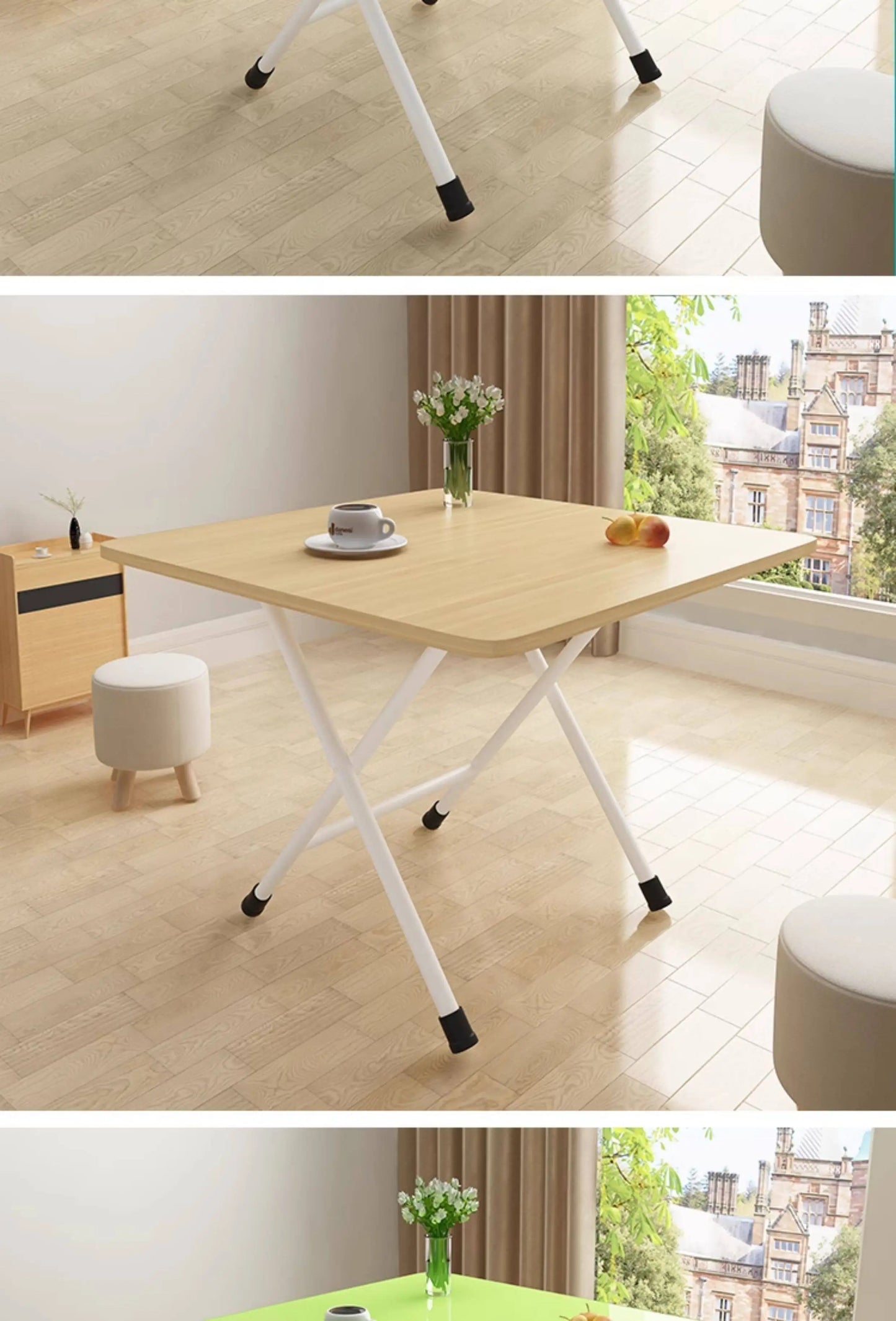 Mesa Dobrável Portátil MDUG para Camping, Jardim e Varanda (Estrutura Articulada Econômica)