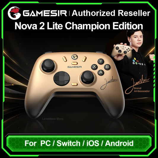 Controle Gamer GameSir Nova 2 Lite Champion Edition Sem Fio 1000Hz Hall Effect