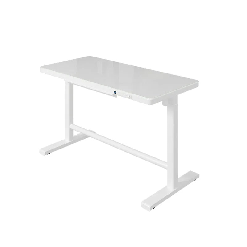 Mesa Ergonômica Inteligente Sit-Stand Elétrica XMSJ/Hollin – Tampo de Vidro Temperado, Estrutura de Aço Motorizada com Ajuste Automático de Altura e Certificação TUV para Alta Performance