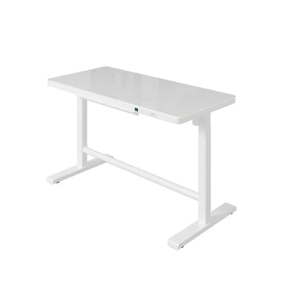 Mesa Ergonômica Inteligente Sit-Stand Elétrica XMSJ/Hollin – Tampo de Vidro Temperado, Estrutura de Aço Motorizada com Ajuste Automático de Altura e Certificação TUV para Alta Performance