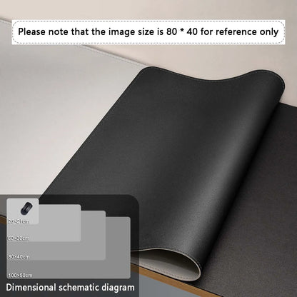 Mousepad grande para escritório, protetor de mesa em couro PU impermeável, ideal para teclado, jogos e acessórios de PC.