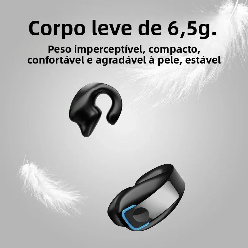 Fone Bluetooth Open-Ear Clip — TWS com Microfone