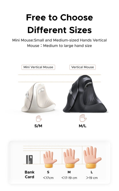 UGREEN — Mouse Vertical Ergonômico Sem Fio 4000 DPI