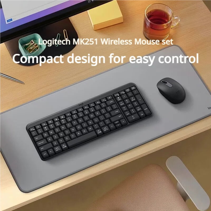Logitech MK251 — Teclado e Mouse Sem Fio