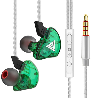 Fone de Ouvido QKZ AK6 com Microfone, Driver Dinâmico e Plugue P2 3,5 mm