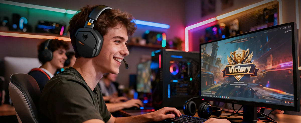 NUBWO G06 — Headset Gamer Sem Fio 2.4GHz + Bluetooth 5.3