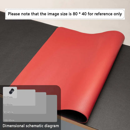 Mousepad grande para escritório, protetor de mesa em couro PU impermeável, ideal para teclado, jogos e acessórios de PC.