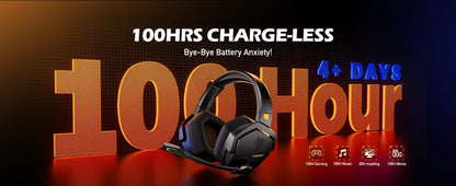 NUBWO G06 — Headset Gamer Sem Fio 2.4GHz + Bluetooth 5.3