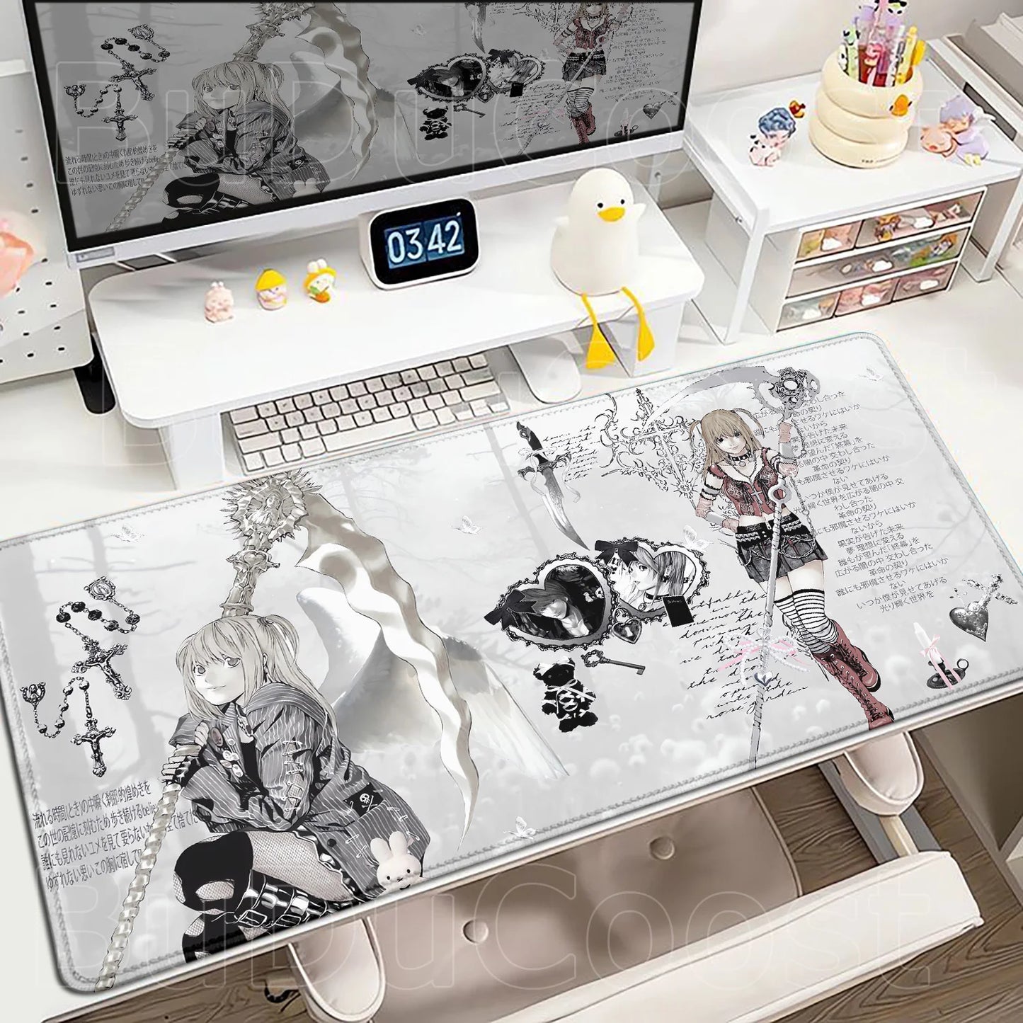 Mouse Pad Gamer Death Note – Light Yagami & Misa Amane XXL Speed