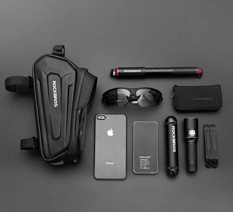 Bolsa de Quadro para Bicicleta ROCKBROS Impermeável com Suporte de Celular